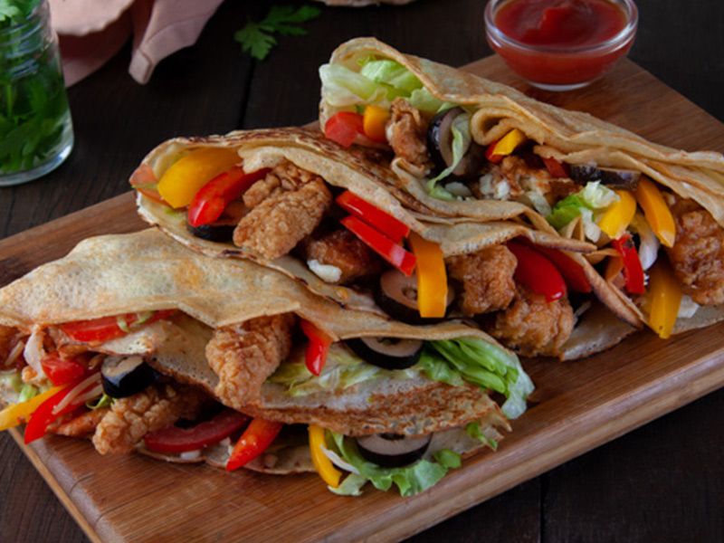 Chicken Strips Crepe