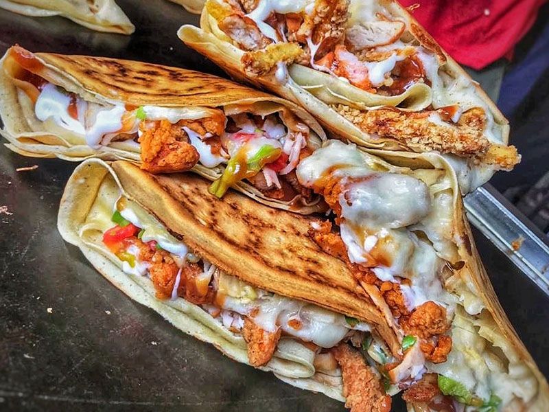 Fried Chicken Crepe