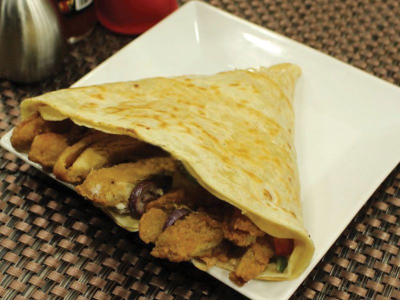 Chicken Pane And Kofta Crepe