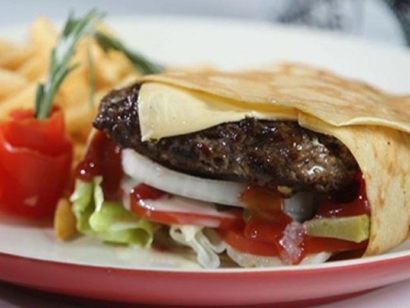 Beef Burger Crepe
