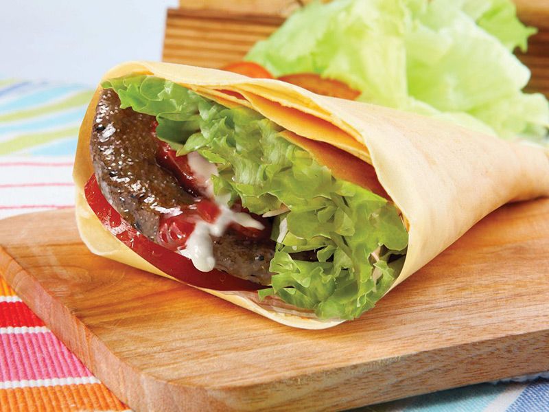 Meat Burger Crepe