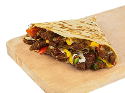 Meat shawarma crepe