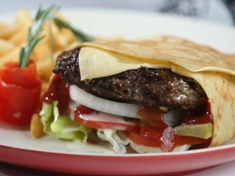 Beef Burger Crepe