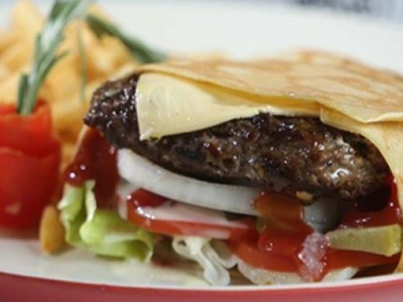 Beef Burger Crepe