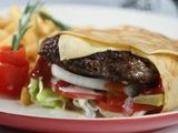 Meat Burger Crepe