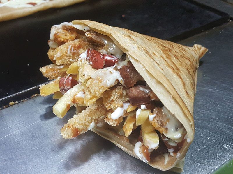 Beef Burger Crepe