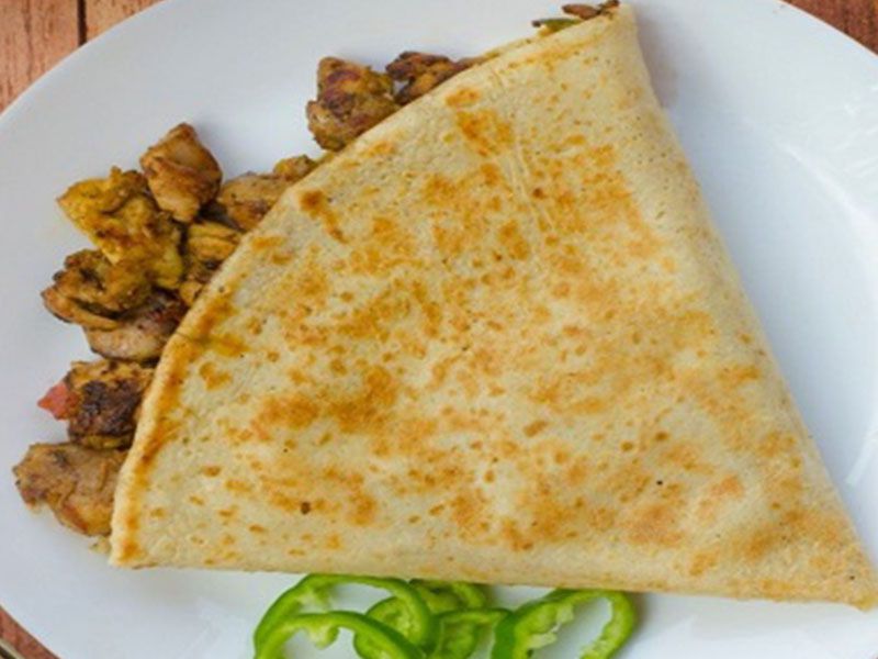 Beef Burger With Sausage Crepe