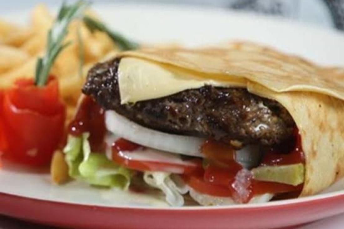 Cheese Burger Crepe