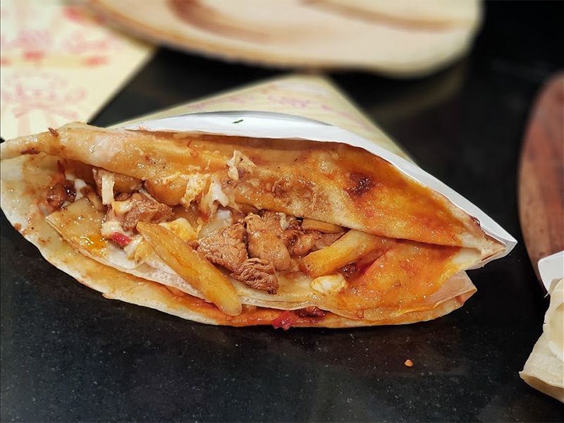 Chicken Burger Crepe