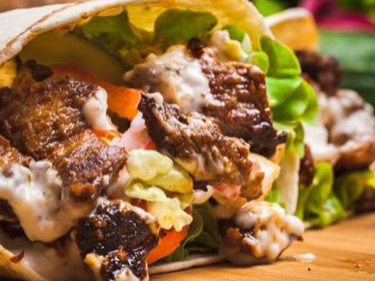 Meat Burger Crepe