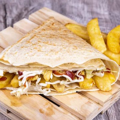 Cheese potato crepe