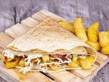 Cheese French Fries Crepe