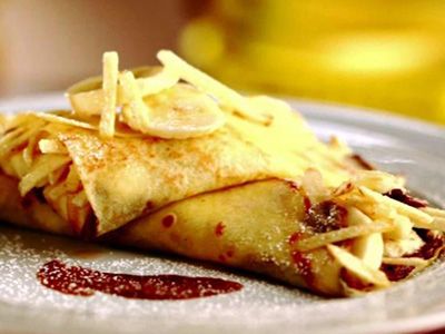 French Fries With Cheese Crepe