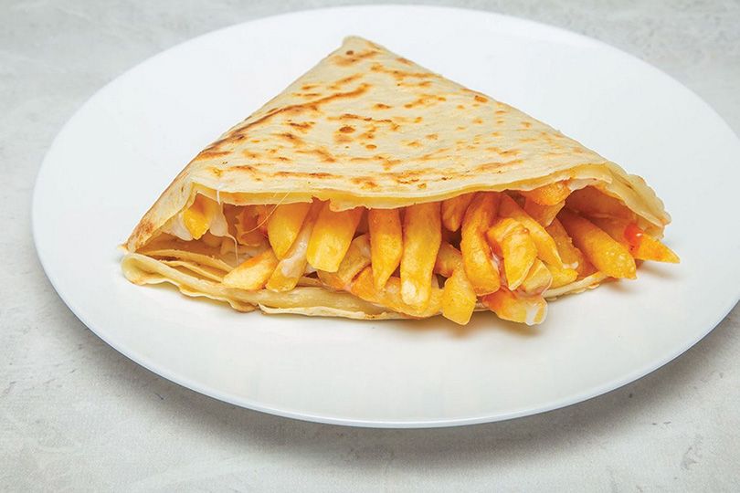Cheddar potatoes Crepe