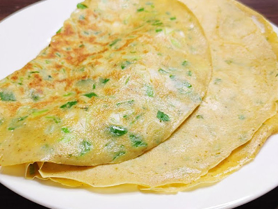 Potato Kiri Cheese Crepe