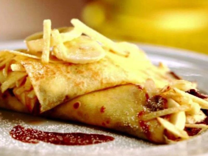 Cheese French Fries Crepe
