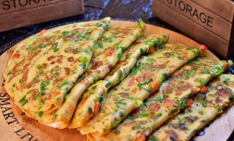Vegetables Pizza Crepe