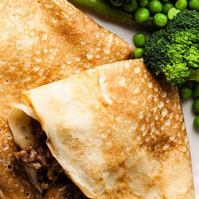 Piccata Mushroom Crepe