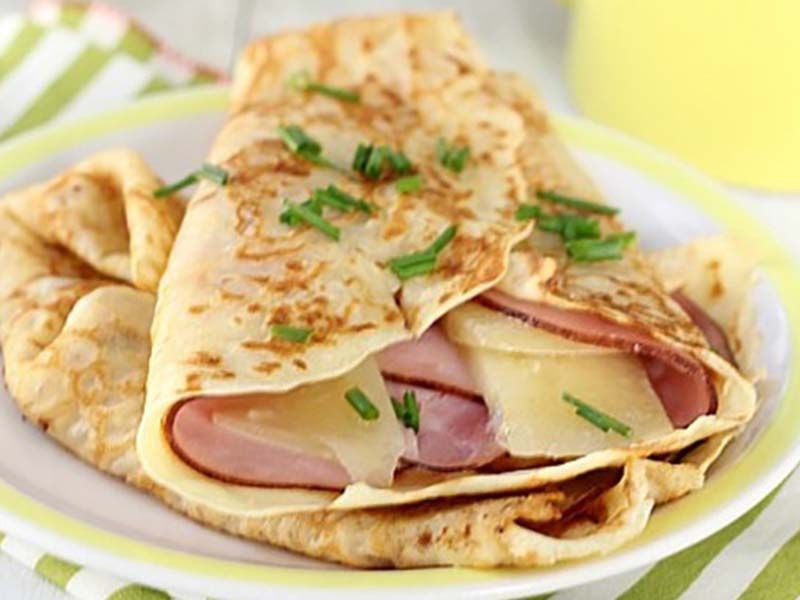 smoked turkey crepe
