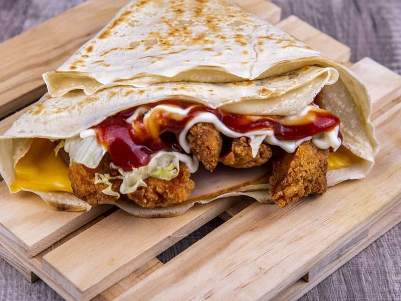 Chicken With Mushroom Crepe