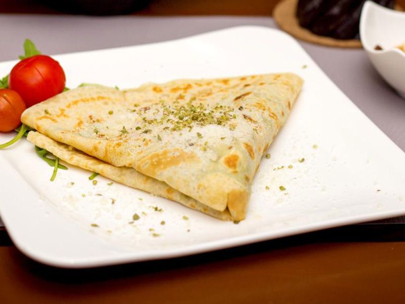 chicken burger crepe
