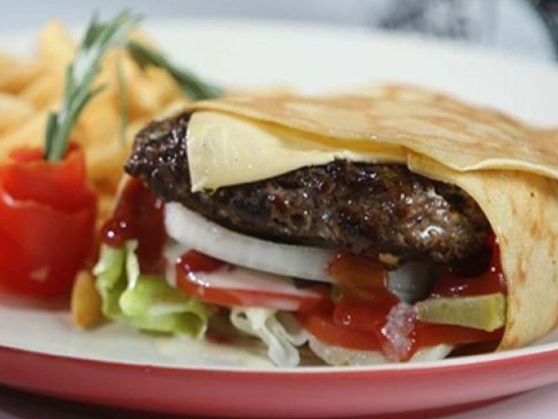 Cheese Burger Crepe