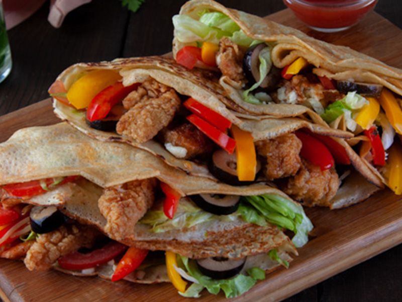 Chicken BBQ Crepe