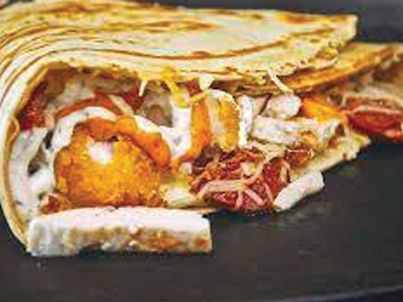 Crispy Chicken crepe