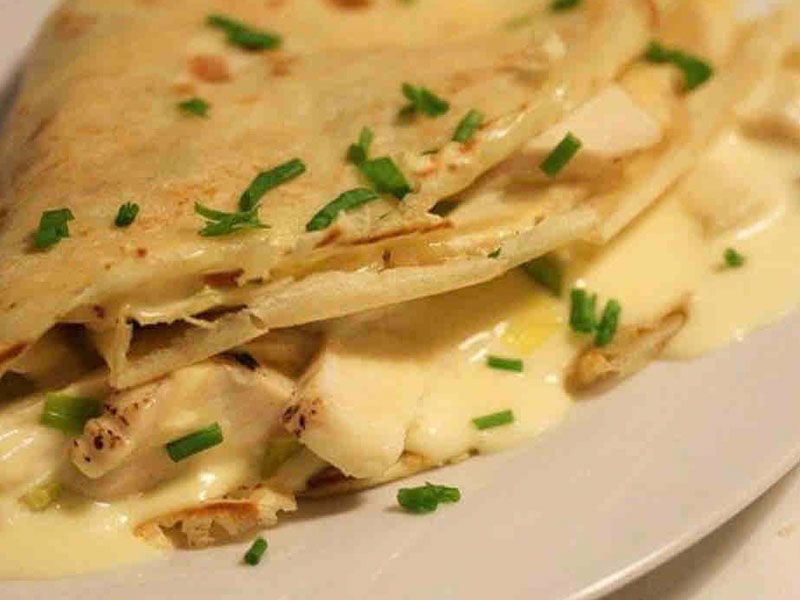 mix cheese crepe