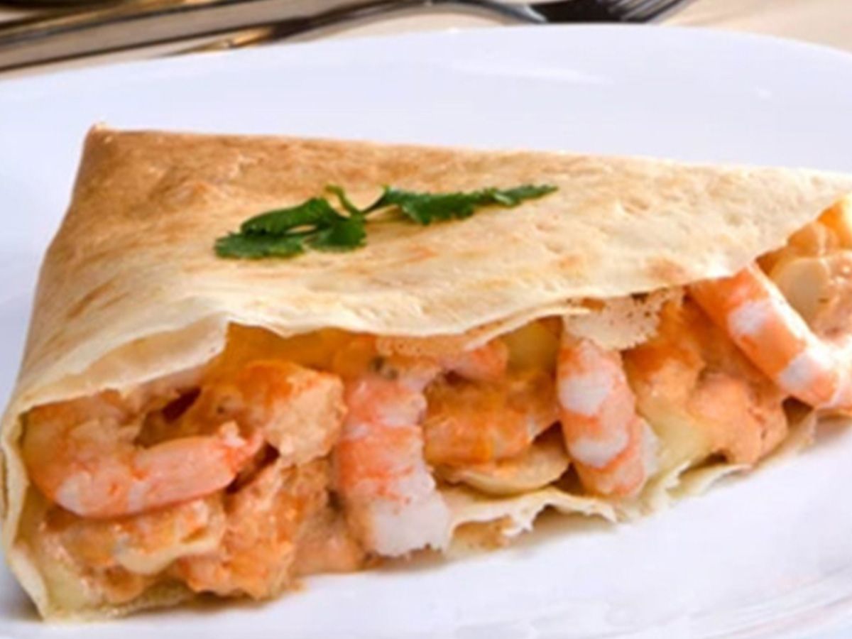 Shrimp crepe