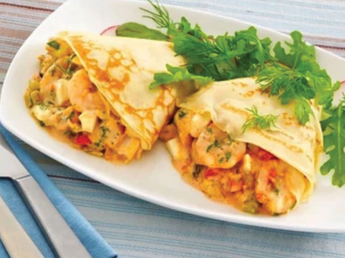 Shrimp crepe