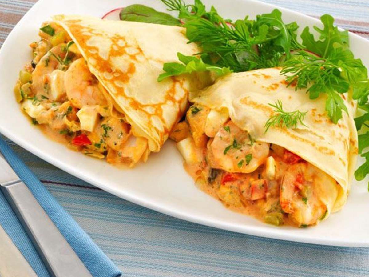 Fried Shrimp Crepe