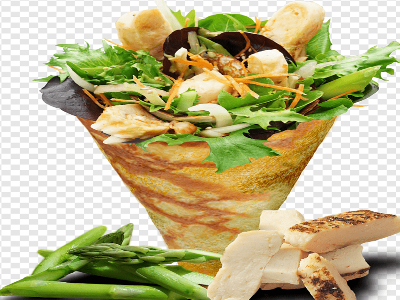 Vegetables With Fajita Sauce Crepe
