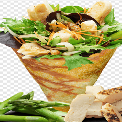 Vegetables With Fajita Sauce Crepe