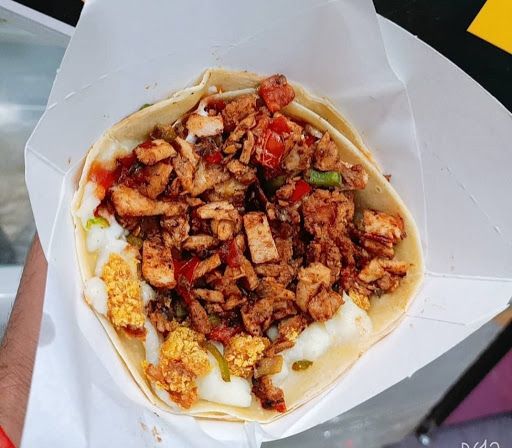 Sausage and Chicken Strips Crepe