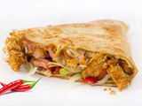 Spicy chicken zinger crepe
