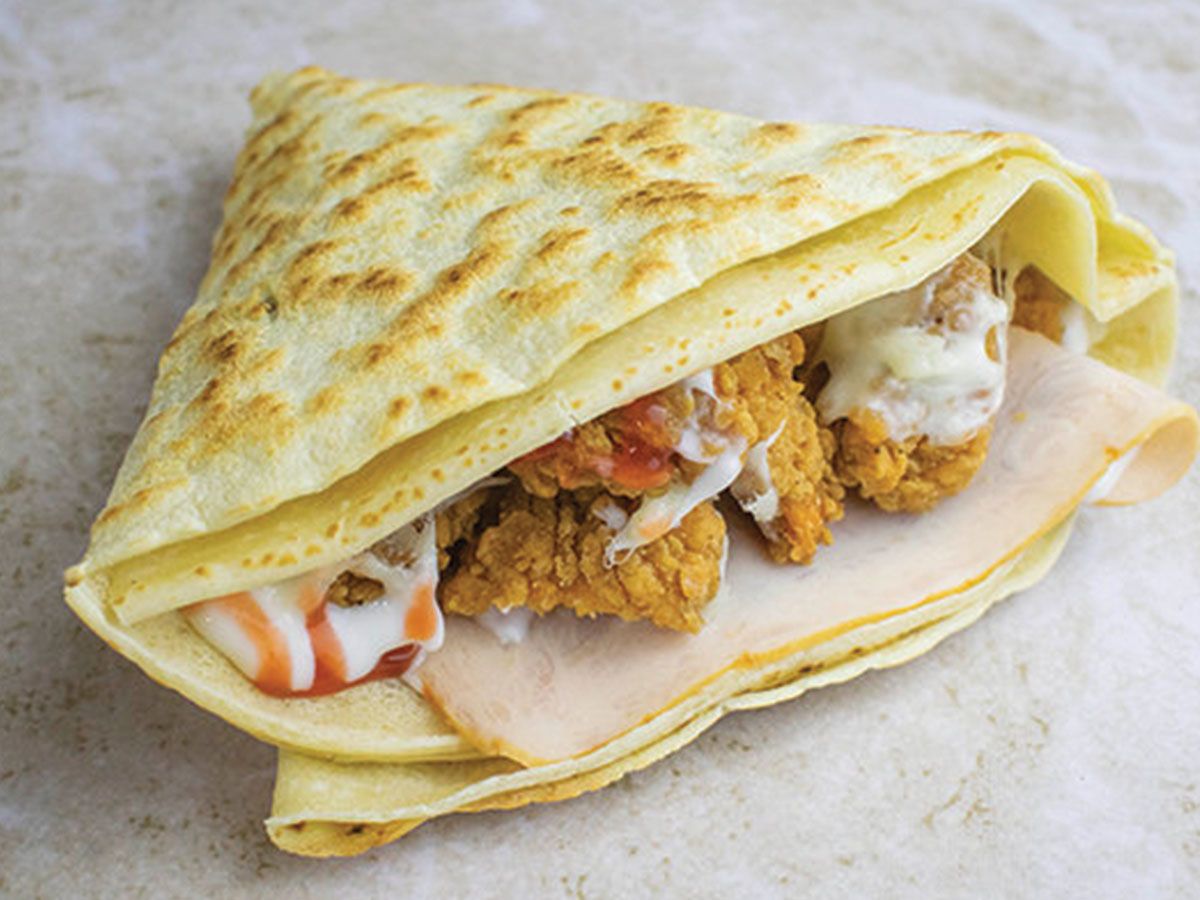 Zinger And Shish Crepe