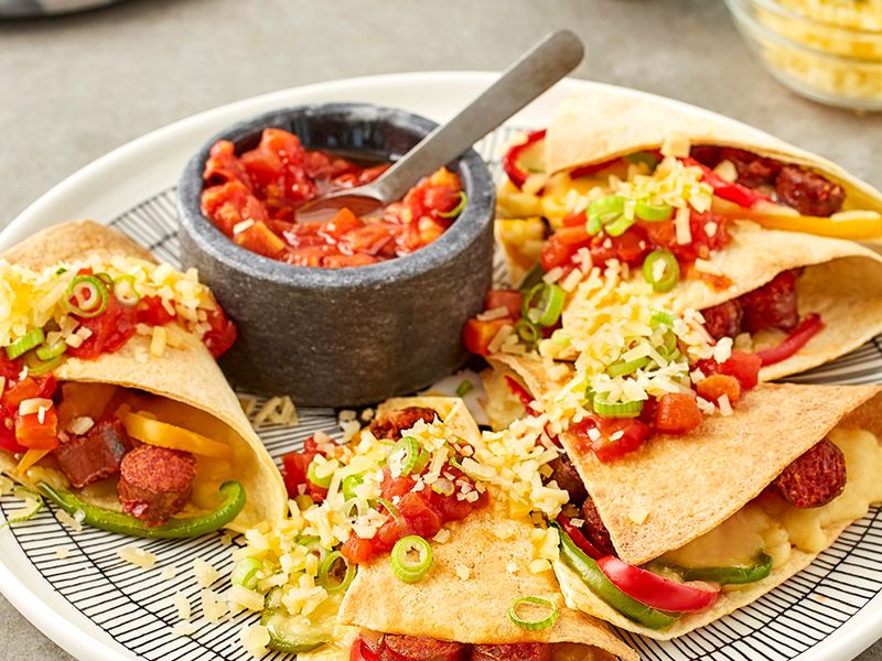 Oriental Sausage Pieces Crepe
