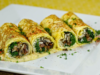 Alexandrian Sausage Crepe
