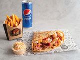 Smoked chicken crepe
