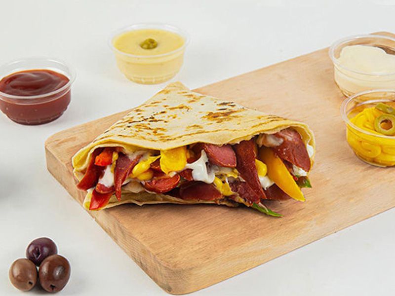 sausage crepe