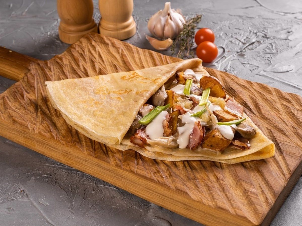 Sausage crepe
