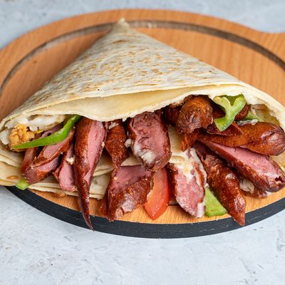 Hot dog crepe