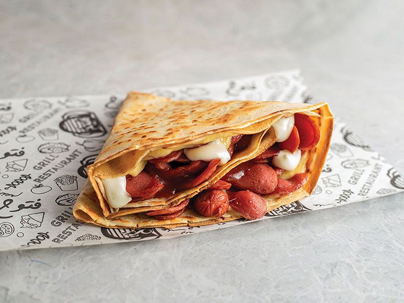Hot Dog Crepe