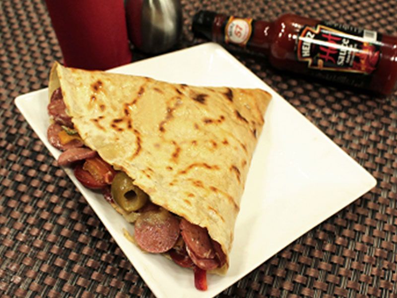 Crispy Sausage Crepe