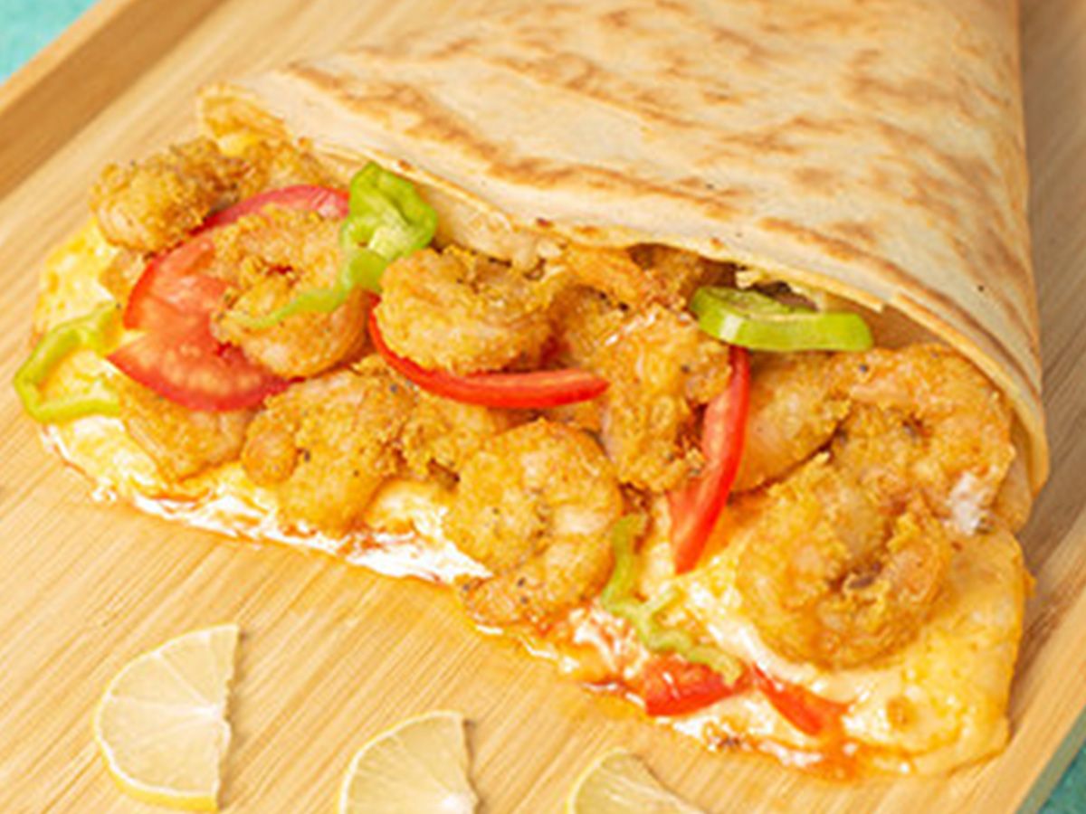 Seafood crepe