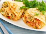 Seafood crepe