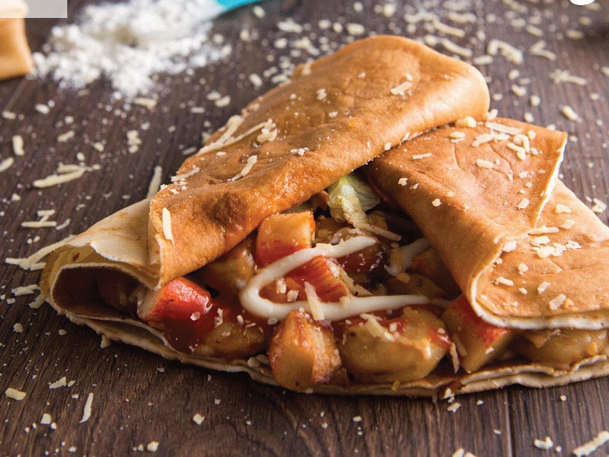 Seafood crepe