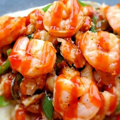 Seafood crepe