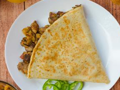 Charcoal Chicken Shawarma Crepe